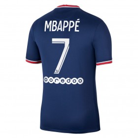 Camisolas de futebol Paris Saint-Germain PSG Kylian Mbappe 7 Equipamento Principal 2021/22 Manga Curta